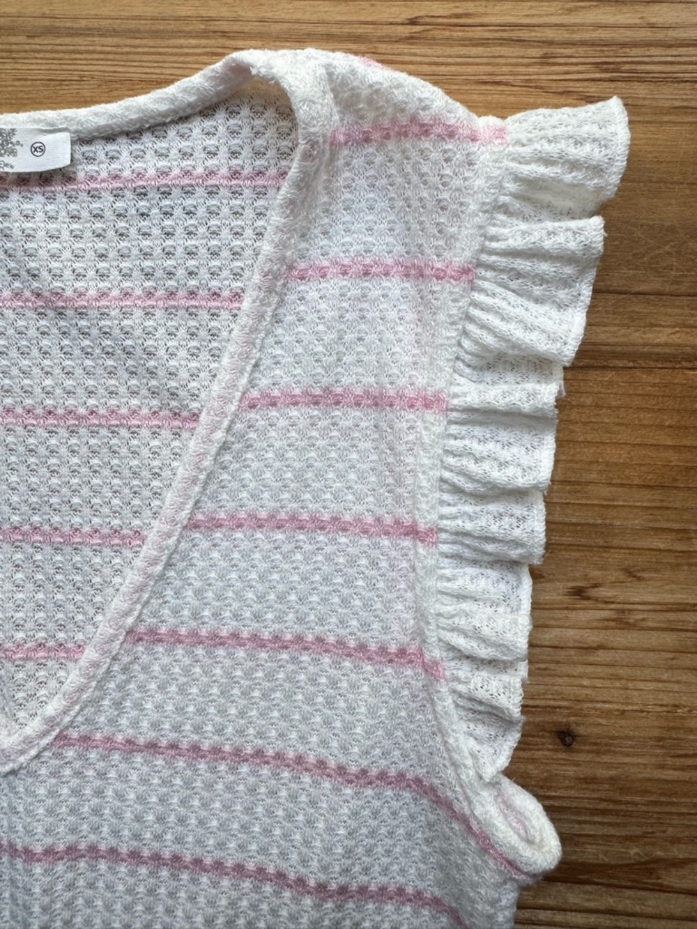 ALTAR’D STATE Pink striped top XS - Picture 6 of 6